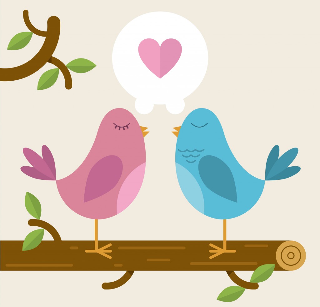 Love-Birds-on-a-branch